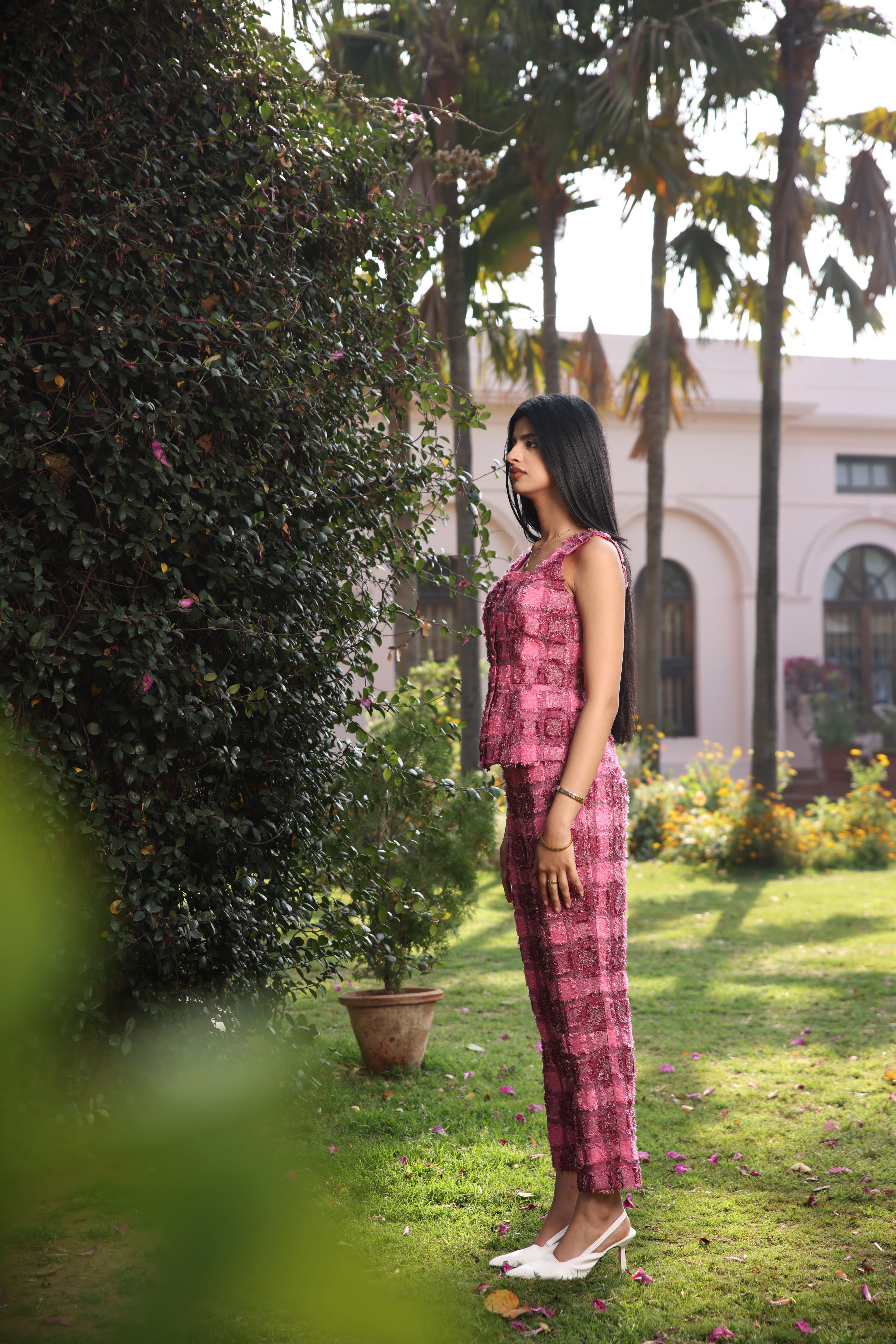 ROSELLE BLUSH TEXTURED TOP