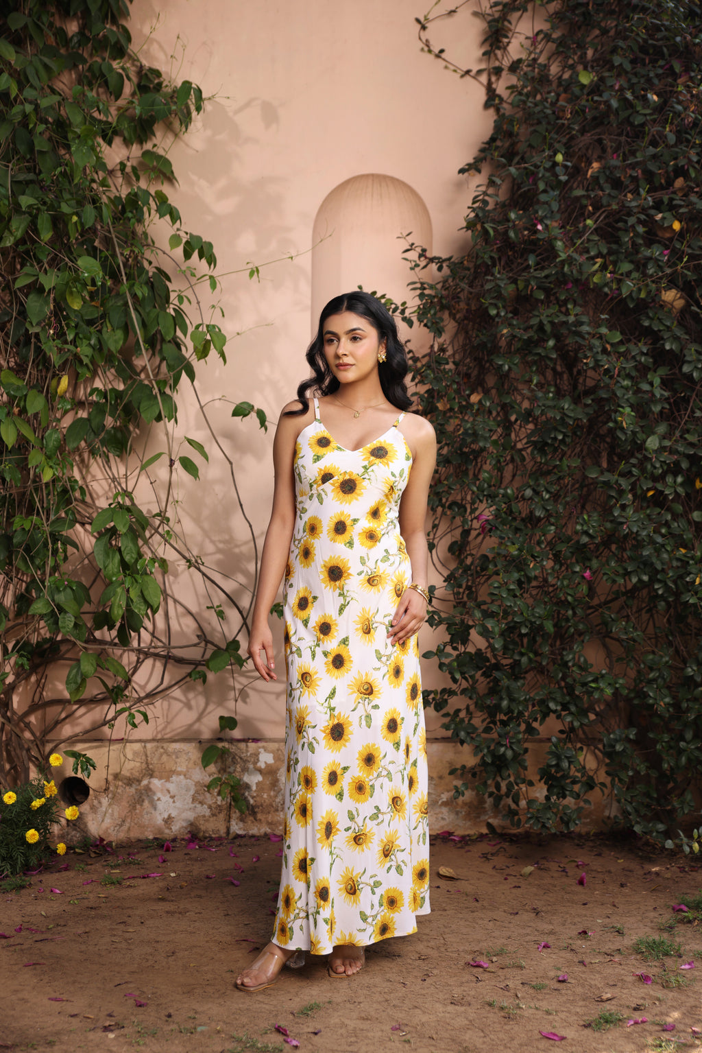 Helia Sunflower Maxi Dress