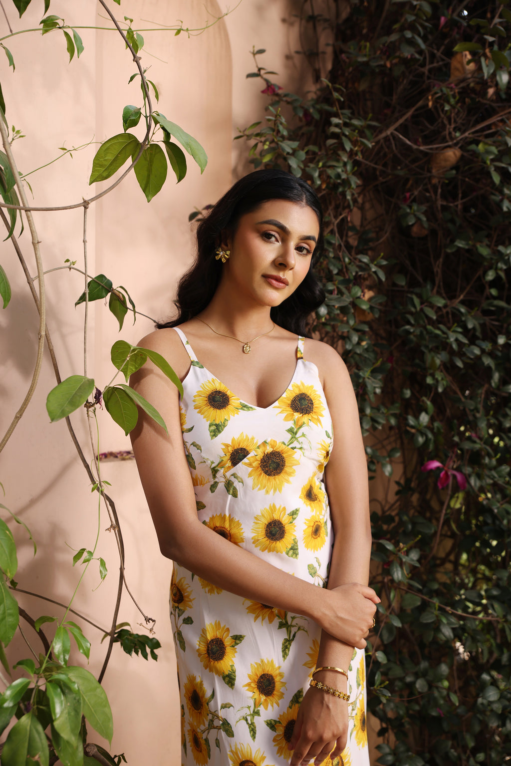 Helia Sunflower Maxi Dress