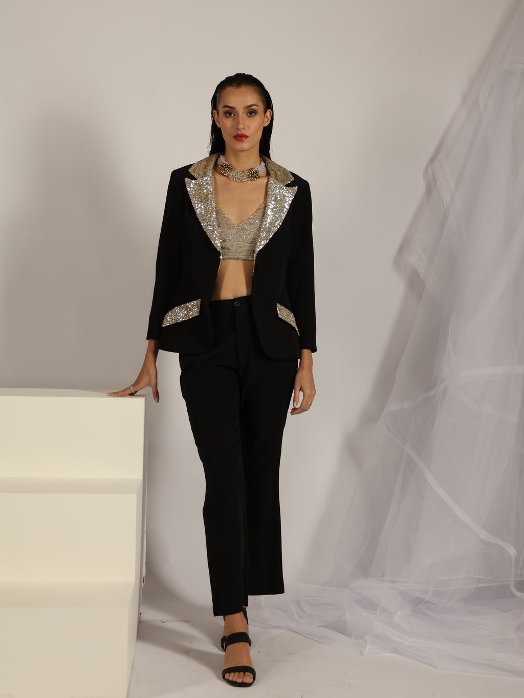 Twilight Mirage Sequin 3-Piece Ensemble