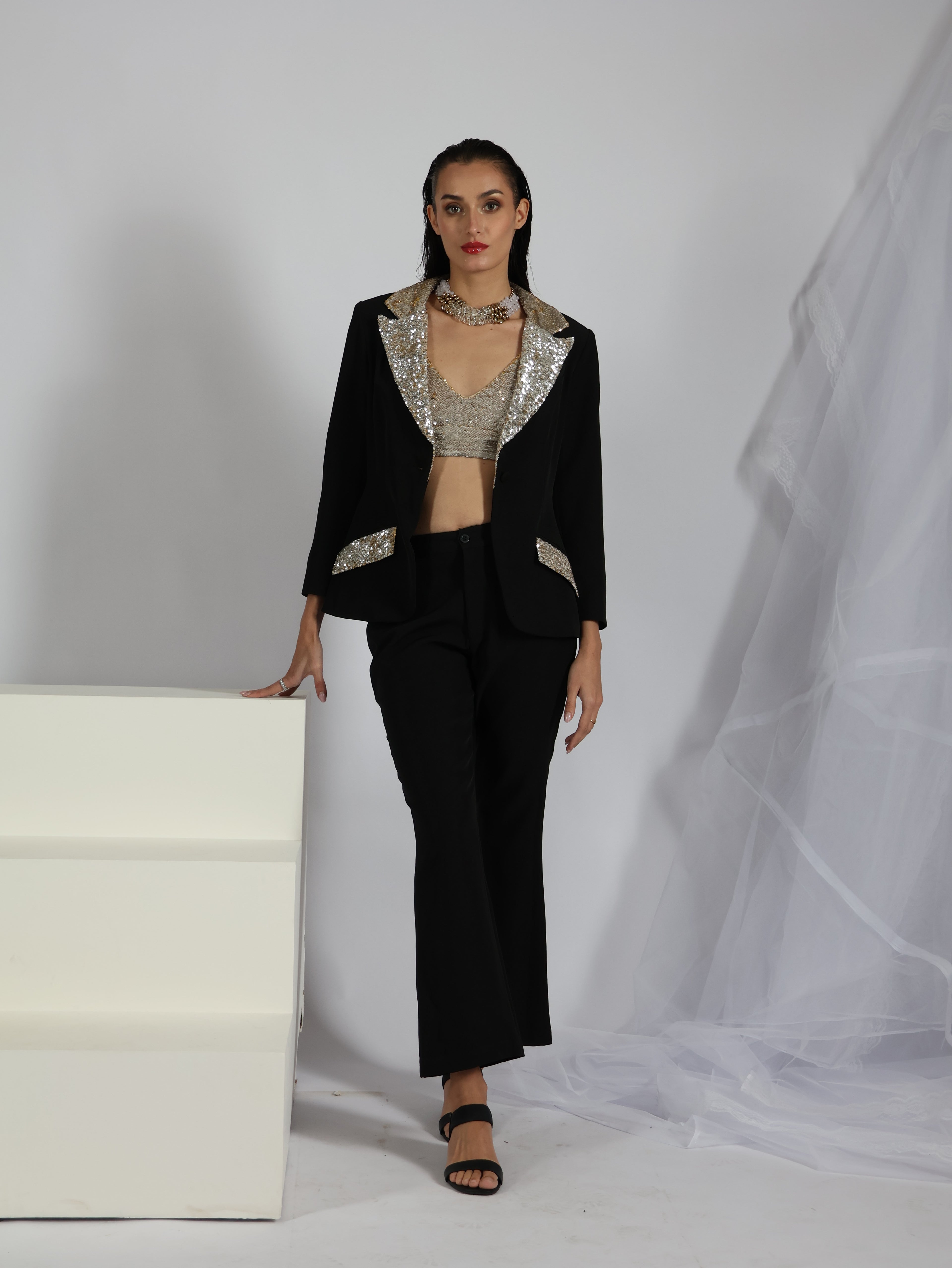 Twilight Mirage Sequin 3-Piece Ensemble